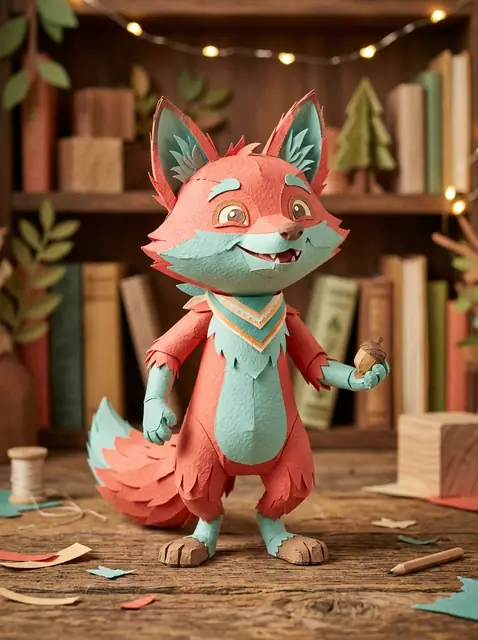 Zephyr the Origami Fox